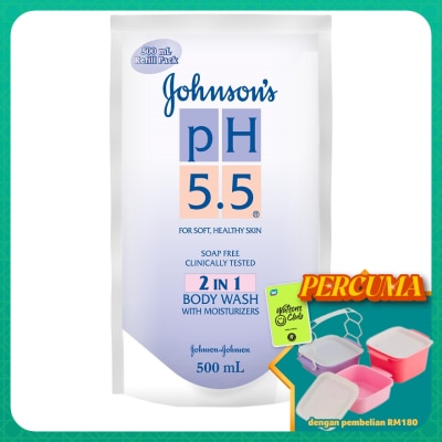 JOHNSON'S - pH 5.5 2 In 1 Body Wash Refill 500ml