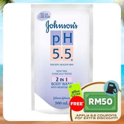 JOHNSON'S - pH 5.5 2 In 1 Body Wash Refill 500ml