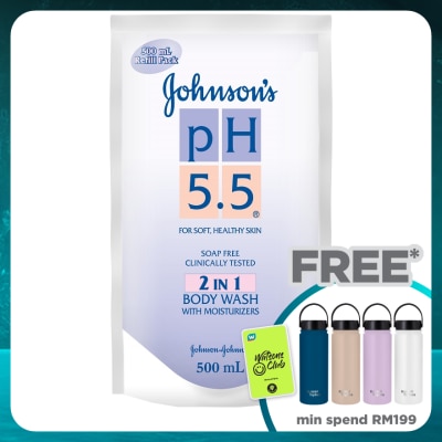 JOHNSON'S pH 5.5 2 In 1 Body Wash Refill 500ml