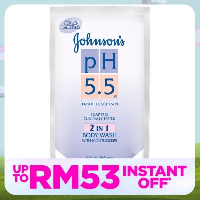 JOHNSON'S pH 5.5 2 In 1 Body Wash Refill 500ml