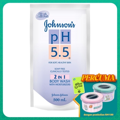 JOHNSON'S pH 5.5 2 In 1 Body Wash Refill 500ml
