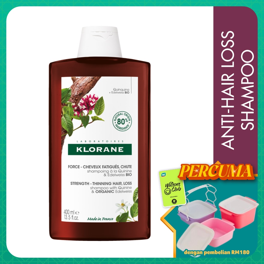 Quinine Shampoo 400ml (Anti Hair Fall)