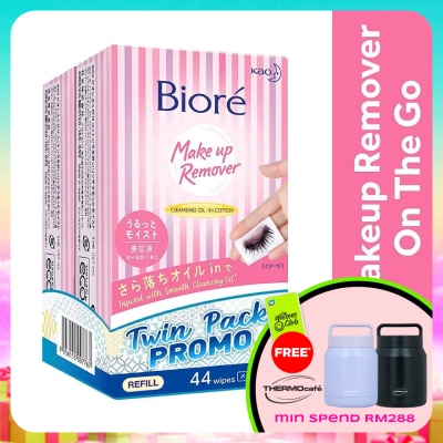 BIORE - Make Up Remover Wipes Twin Pack 2 x 44's