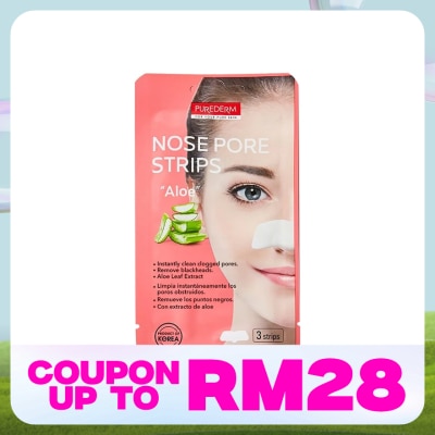 PUREDERM Nose Pore Strips (Aloe) 3s