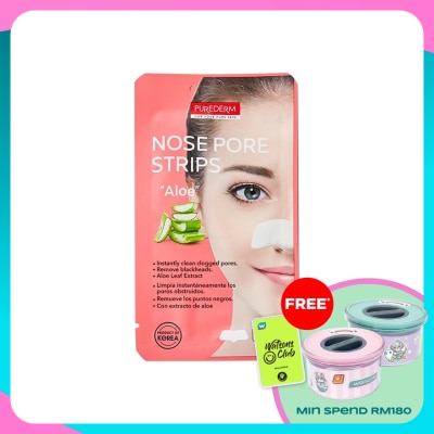 PUREDERM Nose Pore Strips (Aloe) 3s