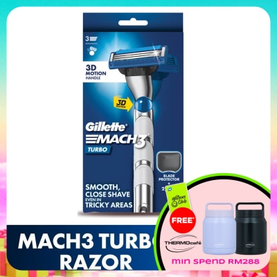 GILLETTE - Mach3 Turbo Razor 1s + Refill 1s