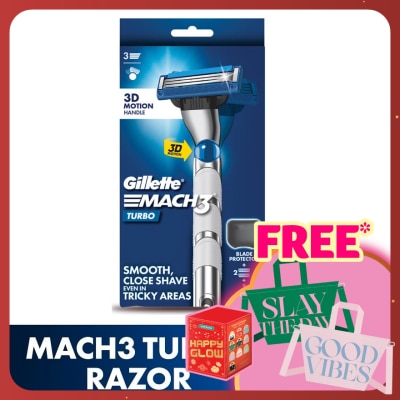 GILLETTE Mach3 Turbo Razor 1s + Refill 1s