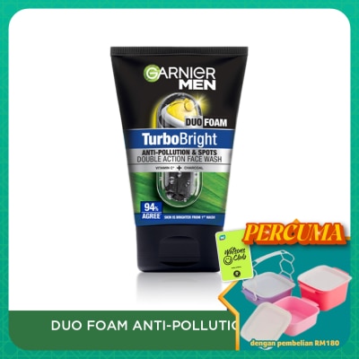 GARNIER MEN - Turbobright Super Duo Foam 100ml