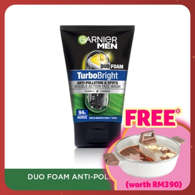 GARNIER MEN Turbobright Super Duo Foam 100ml