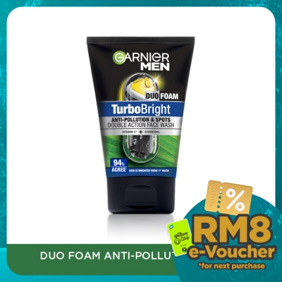 GARNIER MEN Turbobright Super Duo Foam 100ml