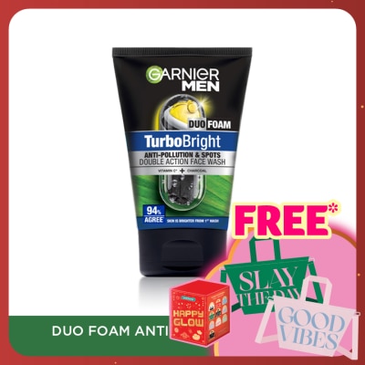 GARNIER MEN Turbobright Super Duo Foam 100ml