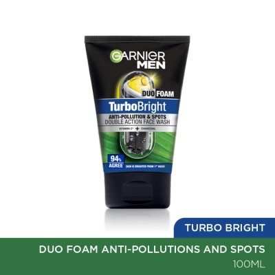 GARNIER MEN Turbobright Super Duo Foam 100ml