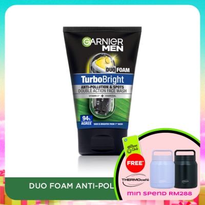GARNIER MEN - Turbobright Super Duo Foam 100ml