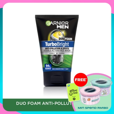 GARNIER MEN Turbobright Super Duo Foam 100ml