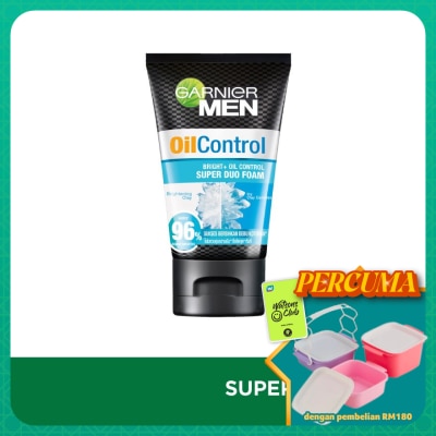 GARNIER MEN - Oil Control Super Duo Foam 100ml