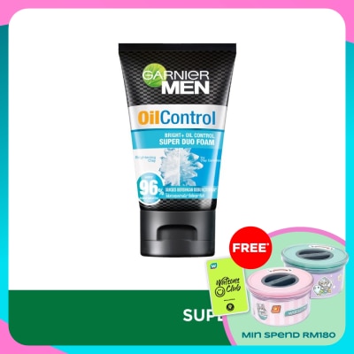 GARNIER MEN Oil Control Super Duo Foam 100ml