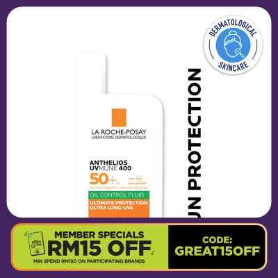 LA ROCHE POSAY Anthelios UVM 400 Oil Control Fluid SPF 50+ 50ml