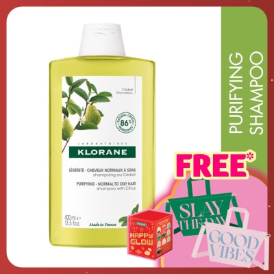 KLORANE Citrus Pulp Shampoo 400ml (Oily Scalp)