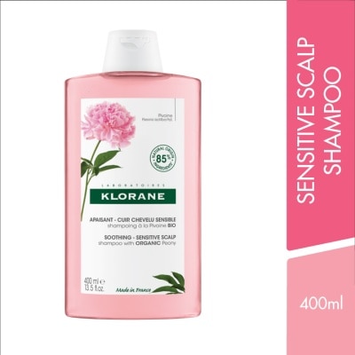 KLORANE Peony Shampoo 400ml (Sensitive Scalp)