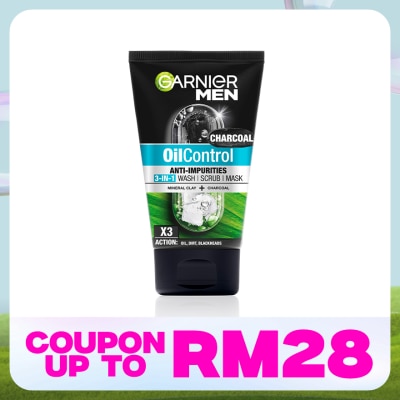 GARNIER MEN Oil Control 3 in 1 Charcoal 100ml