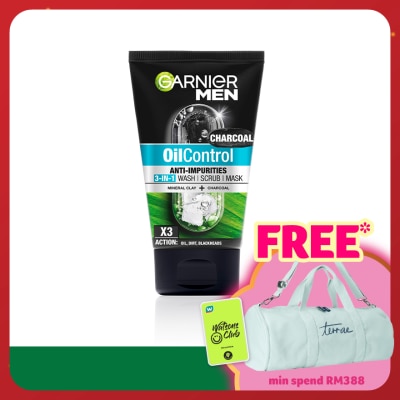 GARNIER MEN Oil Control 3 in 1 Charcoal 100ml