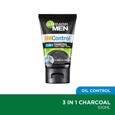 GARNIER MEN Oil Control 3 in 1 Charcoal 100ml