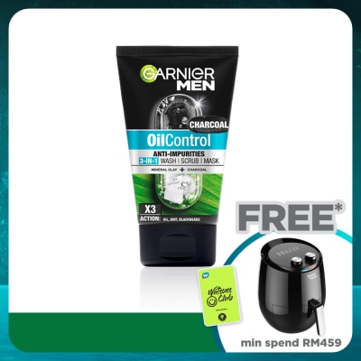 GARNIER MEN Oil Control 3 in 1 Charcoal 100ml