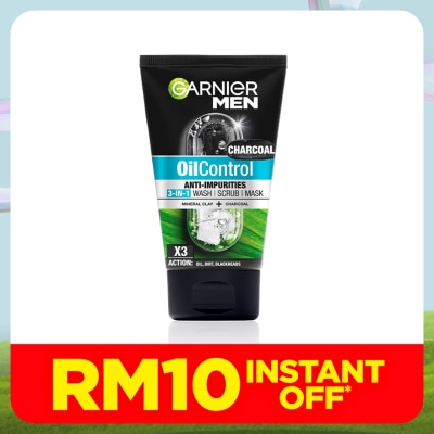 GARNIER MEN Oil Control 3 in 1 Charcoal 100ml
