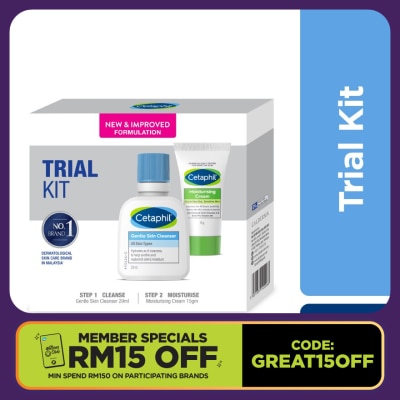 CETAPHIL Trial Kit (Cleanser 29ml+Moisturizing Cream 15g)