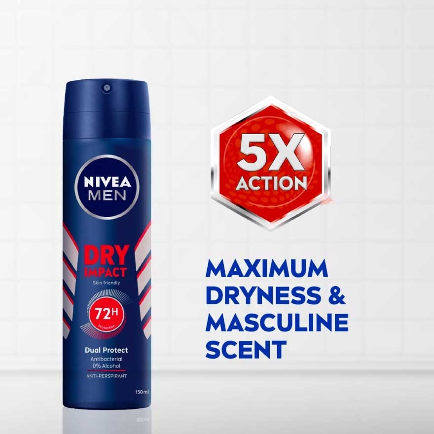 Deodorant Dry Spray Twin Pack 2x150ml