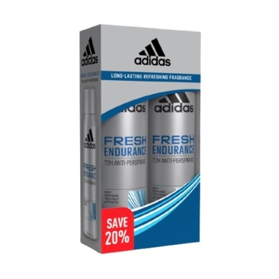 ADIDAS Men Deodorant Body Spray Fresh Endurance 2 x 150ml