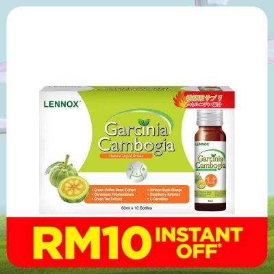 LENNOX Garcinia Cambogia Natural Liquid Juice 50ml x 10's