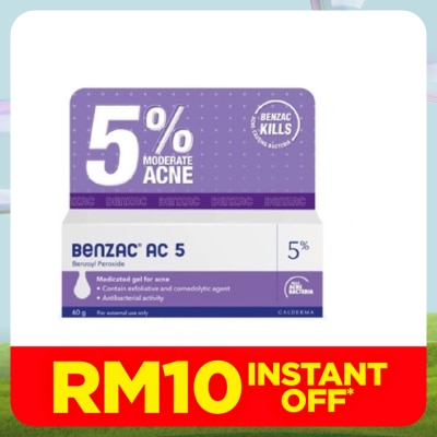 BENZAC Moderate Acne Gel 5% 60g