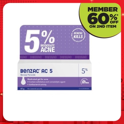 BENZAC Moderate Acne Gel 5% 60g