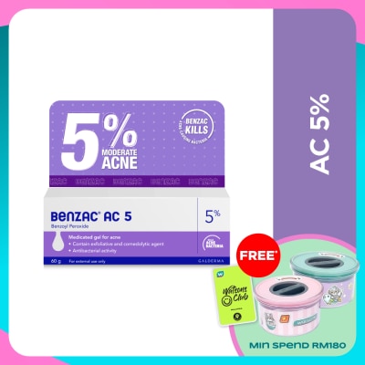 BENZAC Moderate Acne Gel 5% 60g