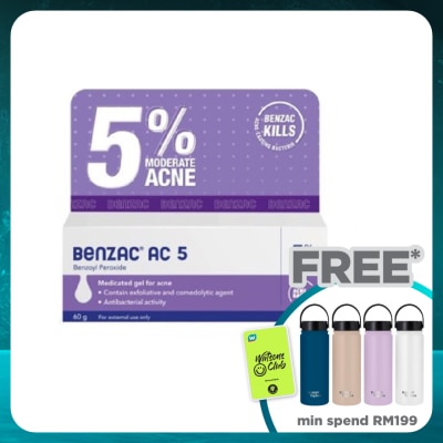 BENZAC Moderate Acne Gel 5% 60g