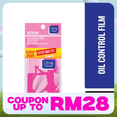 CLEAN & CLEAR Oil Control Film Pink 50's x 2's