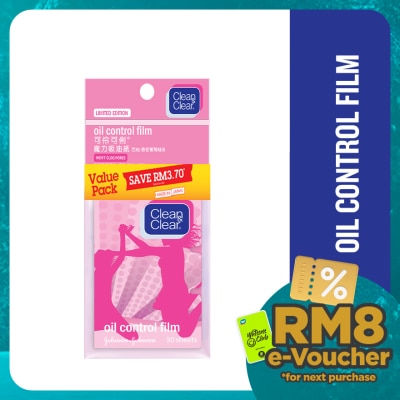 CLEAN & CLEAR Oil Control Film Pink 50's x 2's