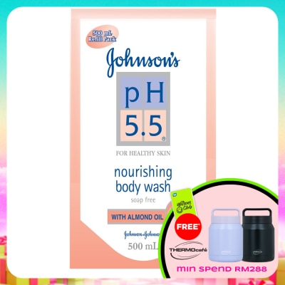 JOHNSON'S - pH 5.5 Almond Oil Body Wash Refill 500ml