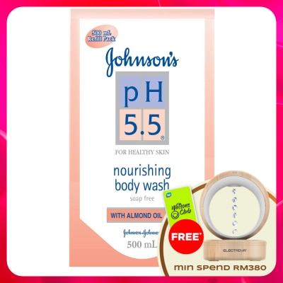 JOHNSON'S - pH 5.5 Almond Oil Body Wash Refill 500ml