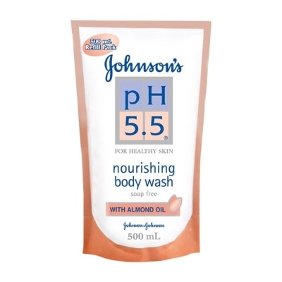 JOHNSON'S pH 5.5 Almond Oil Body Wash Refill 500ml