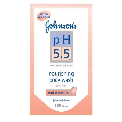 JOHNSON'S pH 5.5 Almond Oil Body Wash Refill 500ml