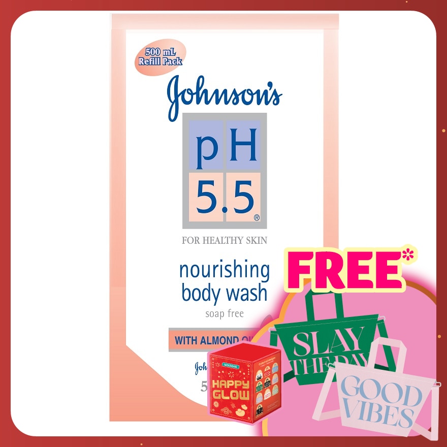 pH 5.5 Almond Oil Body Wash Refill 500ml