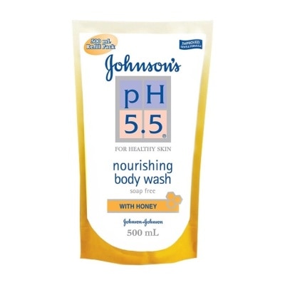 JOHNSON'S pH 5.5 Honey Body Wash Refill 500ml