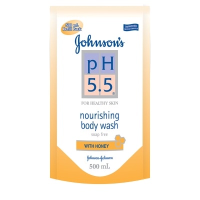 JOHNSON'S pH 5.5 Honey Body Wash Refill 500ml