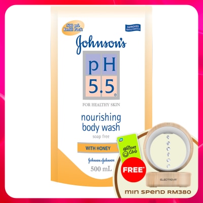 JOHNSON'S - pH 5.5 Honey Body Wash Refill 500ml