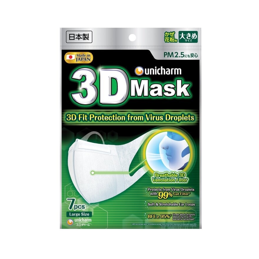 3D Face Mask Large 7's