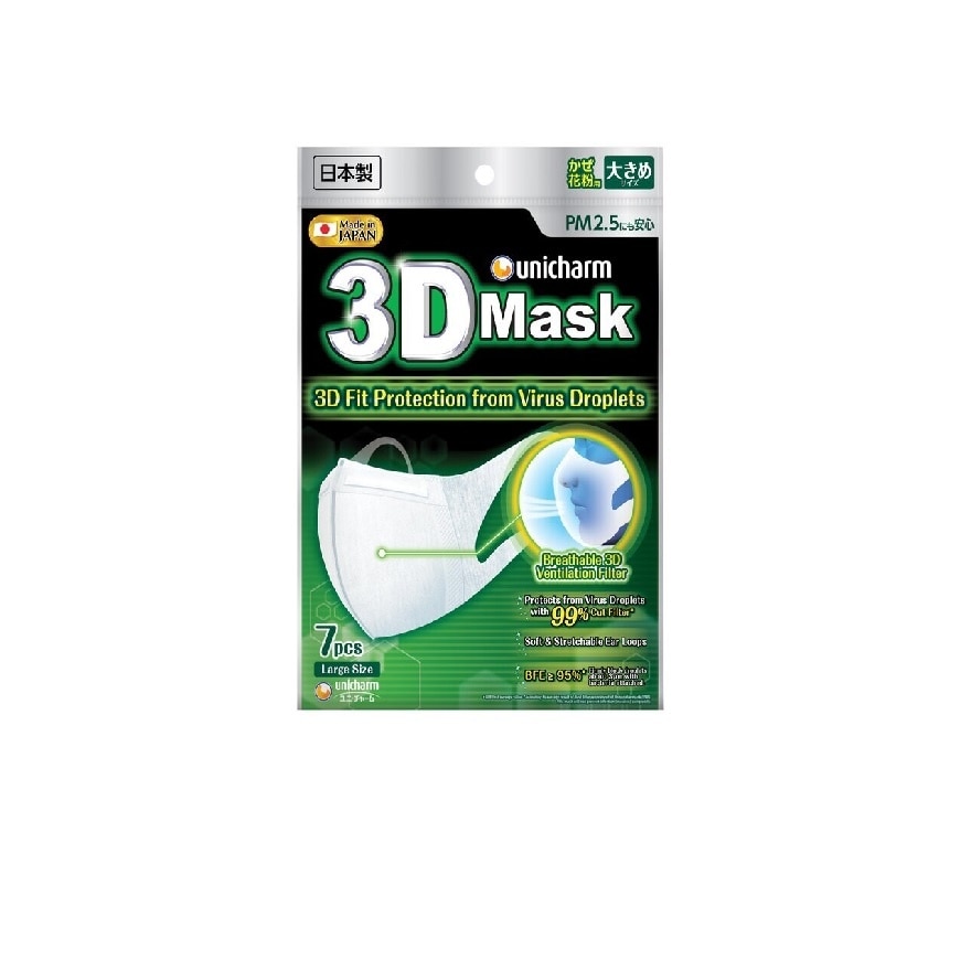 3D Face Mask Large 7's