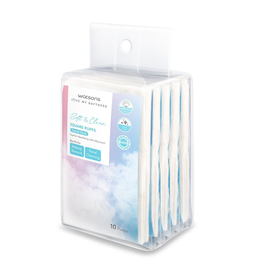 Facial Cotton Travel Pack 10Sx5