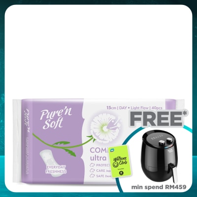 PURE'N SOFT Ultra Thin Pantyliner 150mm 40's